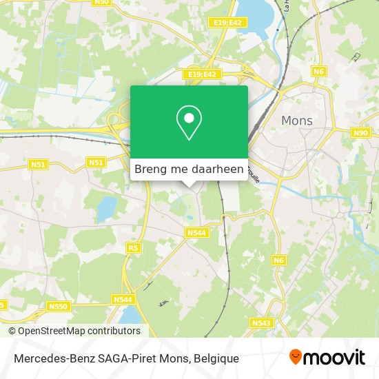 Mercedes-Benz SAGA-Piret Mons kaart