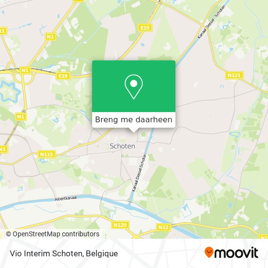 Vio Interim Schoten kaart