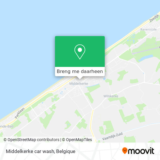 Middelkerke car wash kaart