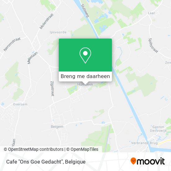Cafe "Ons Goe Gedacht" kaart
