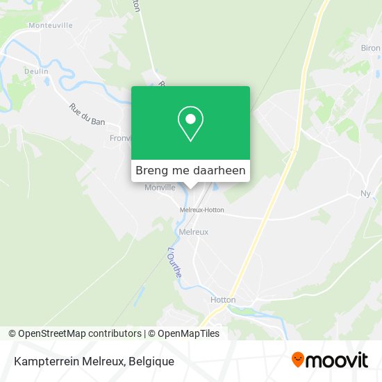 Kampterrein Melreux kaart