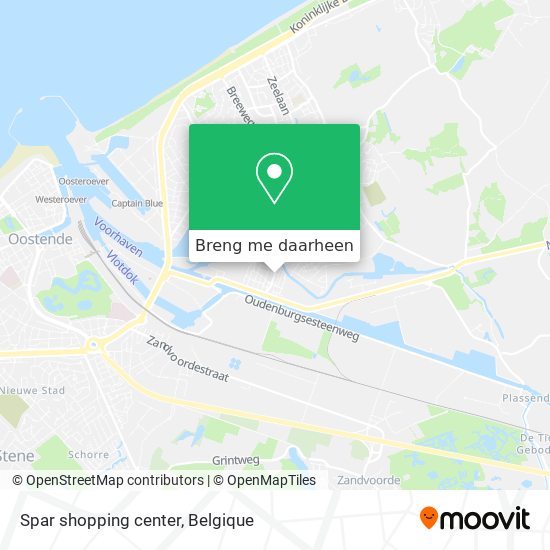 Spar shopping center kaart