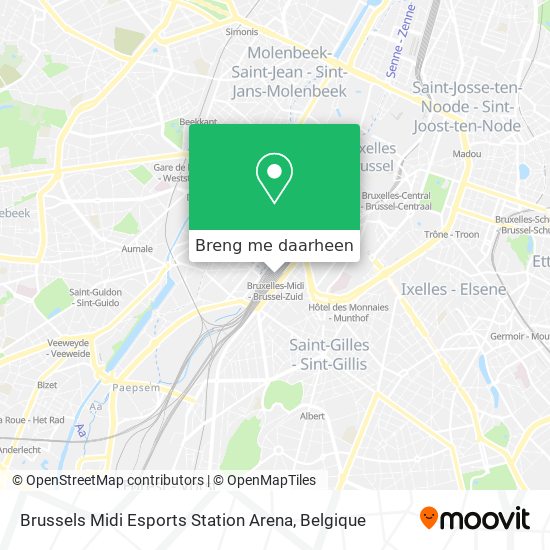 Brussels Midi Esports Station Arena kaart