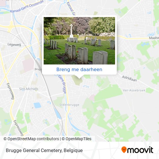 Brugge General Cemetery kaart