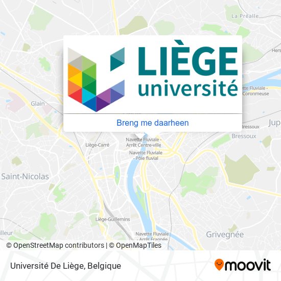 Université De Liège kaart