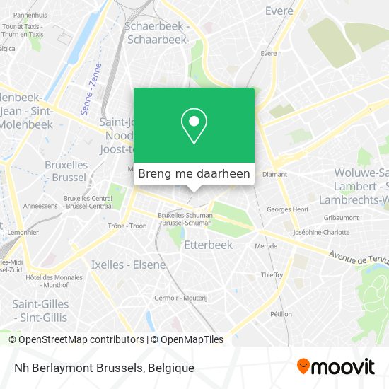 Nh Berlaymont Brussels kaart