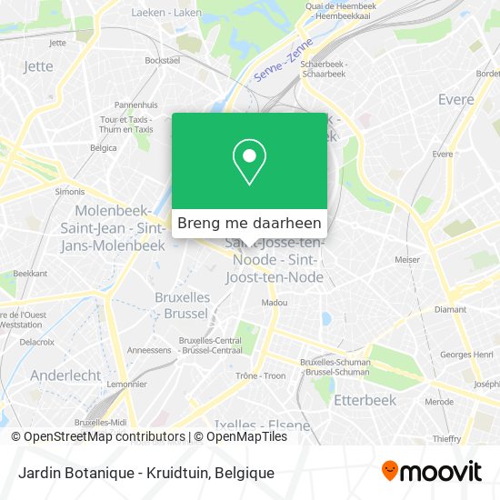 Jardin Botanique - Kruidtuin kaart