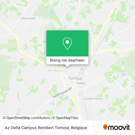 Az Delta Campus Rembert Torhout kaart