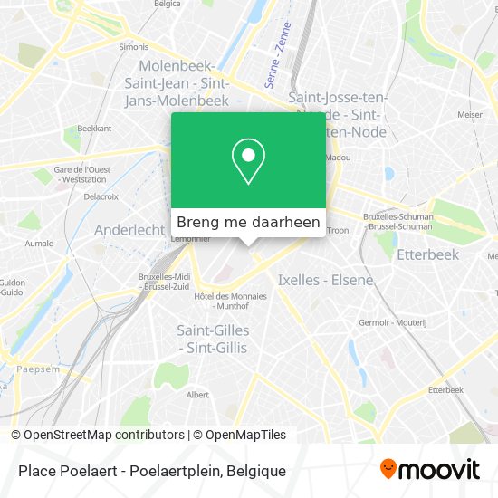 Place Poelaert - Poelaertplein kaart