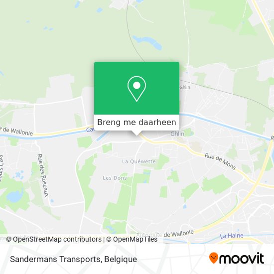 Sandermans Transports kaart