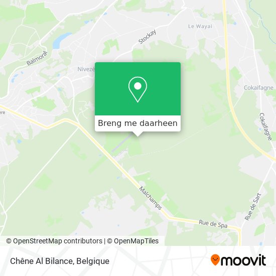 Chêne Al Bilance kaart