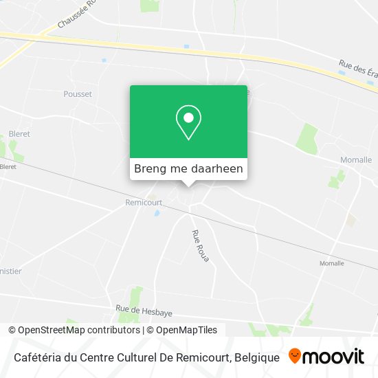 Cafétéria du Centre Culturel De Remicourt kaart