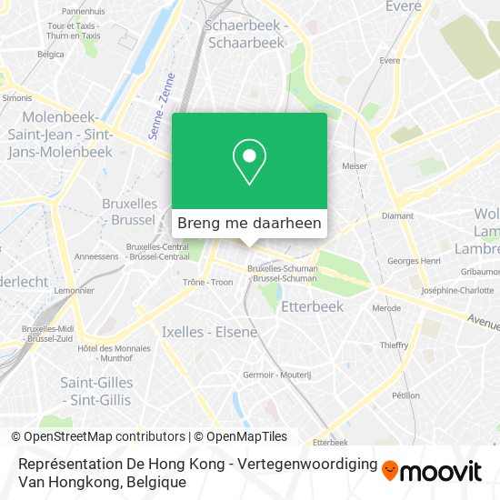 Représentation De Hong Kong - Vertegenwoordiging Van Hongkong kaart