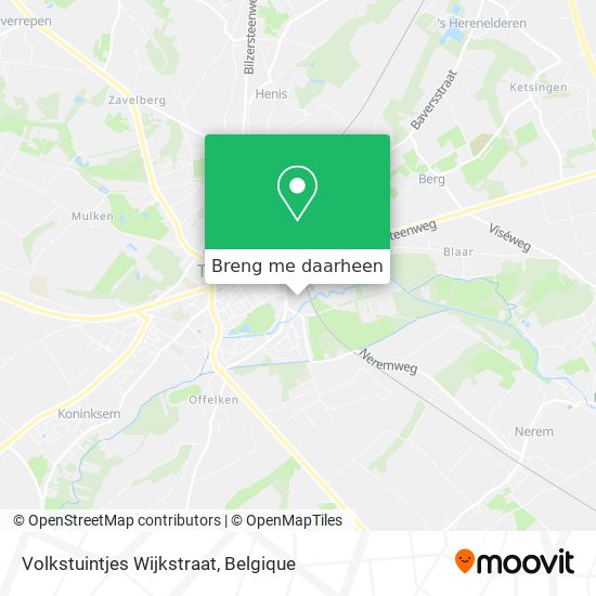 Volkstuintjes Wijkstraat kaart