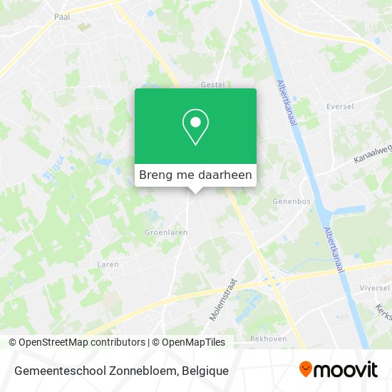 Gemeenteschool Zonnebloem kaart