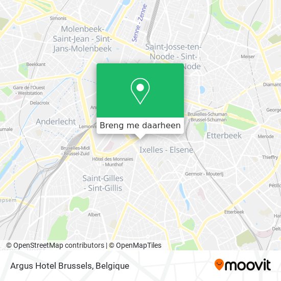 Argus Hotel Brussels kaart