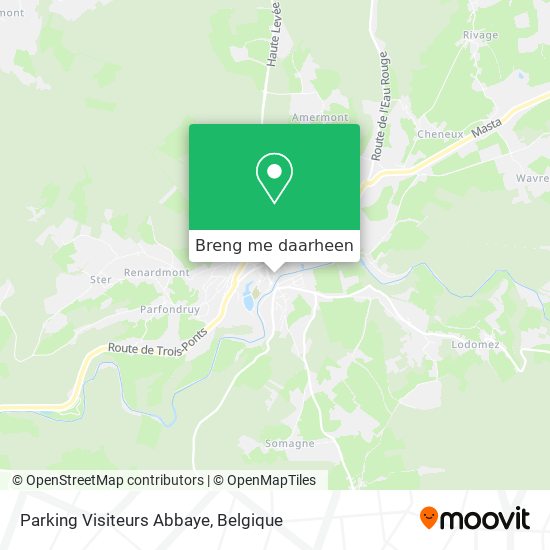 Parking Visiteurs Abbaye kaart