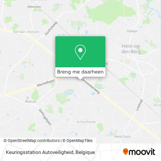 Keuringsstation Autoveiligheid kaart