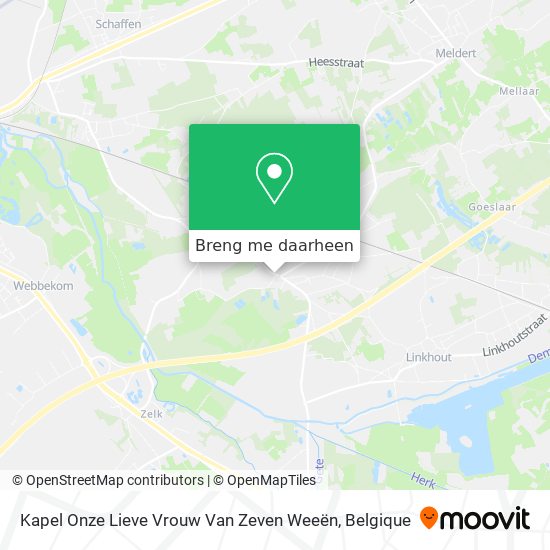 Kapel Onze Lieve Vrouw Van Zeven Weeën kaart