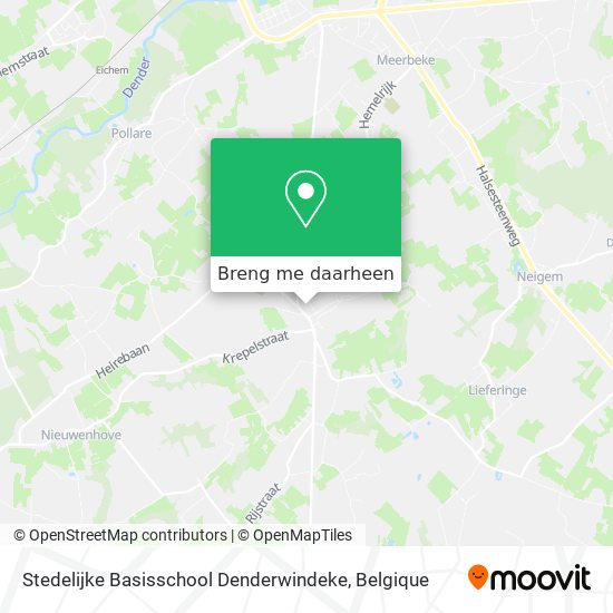 Stedelijke Basisschool Denderwindeke kaart