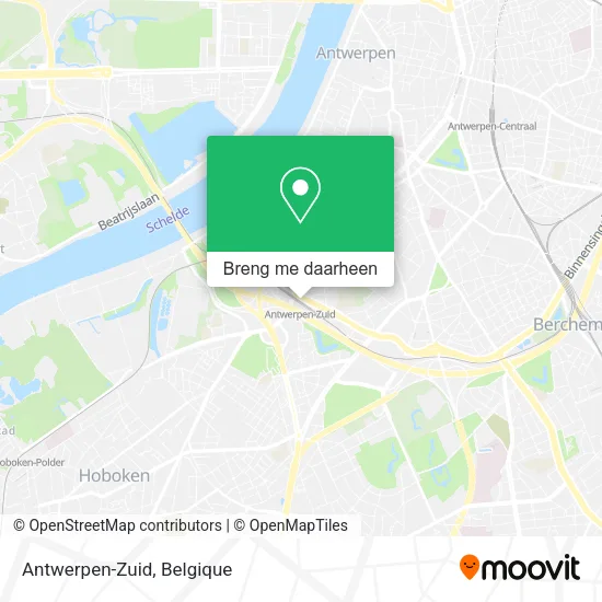 Antwerpen-Zuid kaart