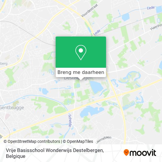 Vrije Basisschool Wonderwijs Destelbergen kaart