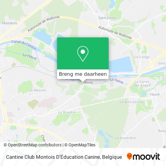 Cantine Club Montois D'Éducation Canine kaart
