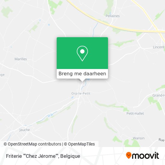 Friterie ""Chez Jérome"" kaart