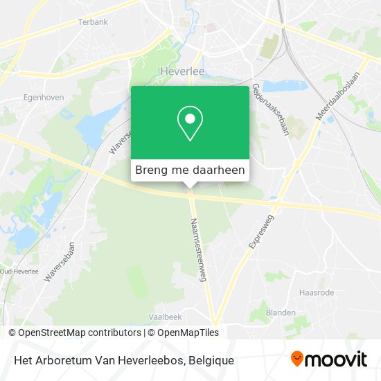 Het Arboretum Van Heverleebos kaart