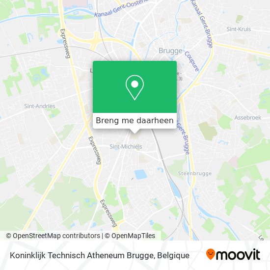 Koninklijk Technisch Atheneum Brugge kaart