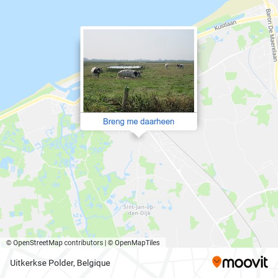 Uitkerkse Polder kaart