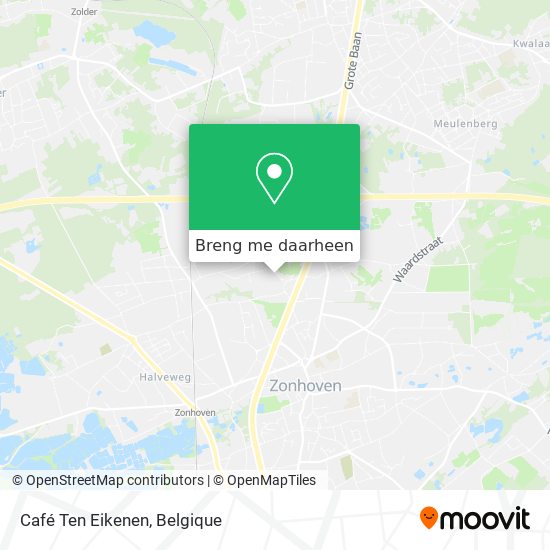 Café Ten Eikenen kaart