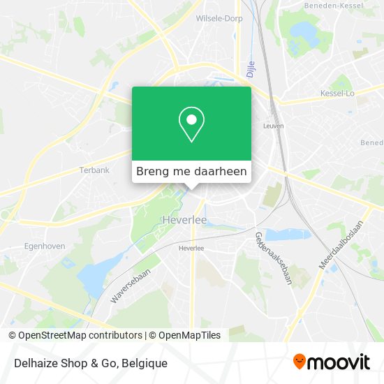 Delhaize Shop & Go kaart