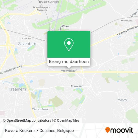 Kovera Keukens / Cuisines kaart