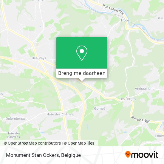 Monument Stan Ockers kaart