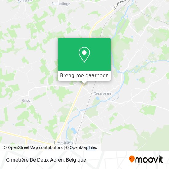 Cimetière De Deux-Acren kaart