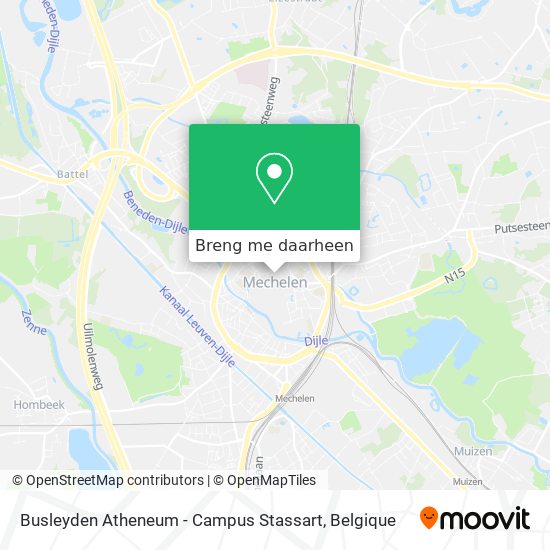 Busleyden Atheneum - Campus Stassart kaart