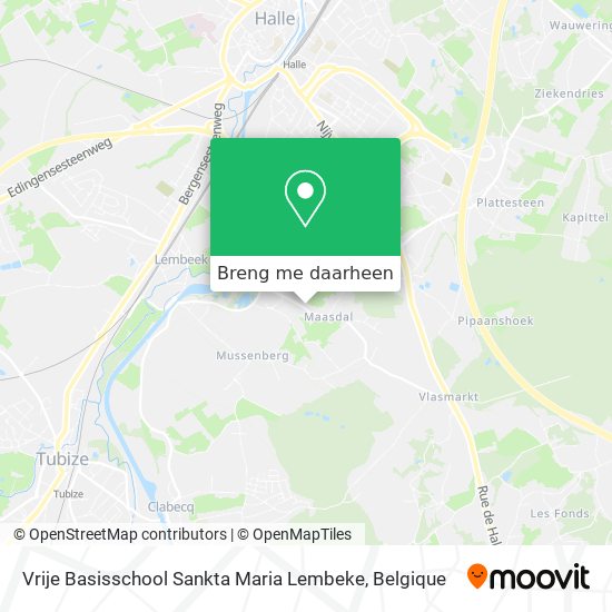 Vrije Basisschool Sankta Maria Lembeke kaart