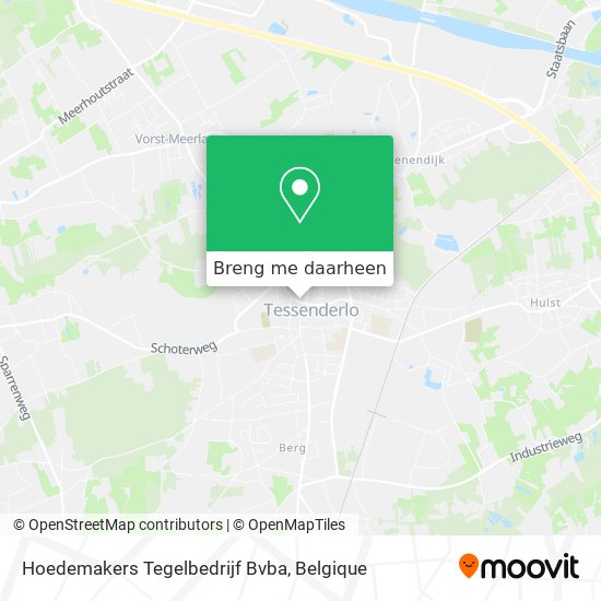 Hoedemakers Tegelbedrijf Bvba kaart