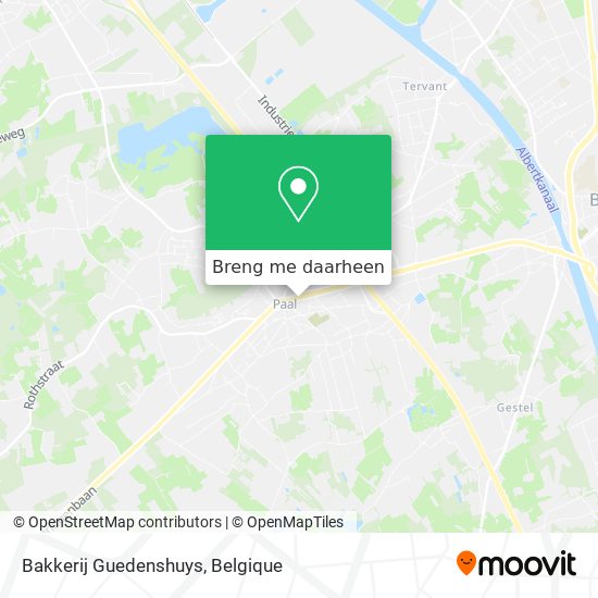 Bakkerij Guedenshuys kaart