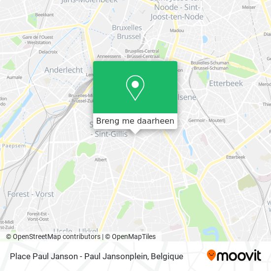 Place Paul Janson - Paul Jansonplein kaart