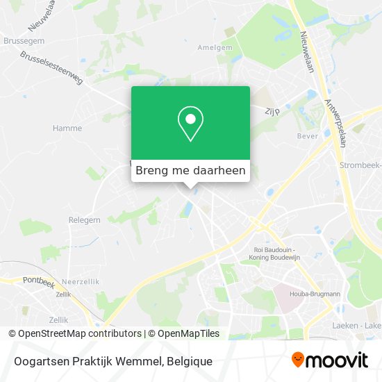 Oogartsen Praktijk Wemmel kaart