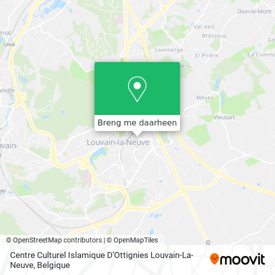 Centre Culturel Islamique D’Ottignies Louvain-La-Neuve kaart