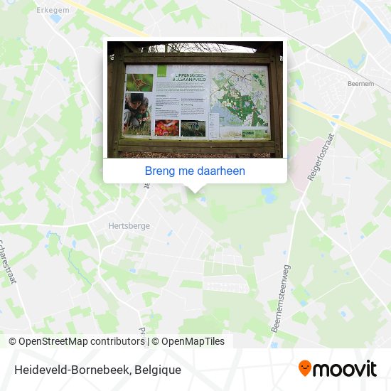 Heideveld-Bornebeek kaart