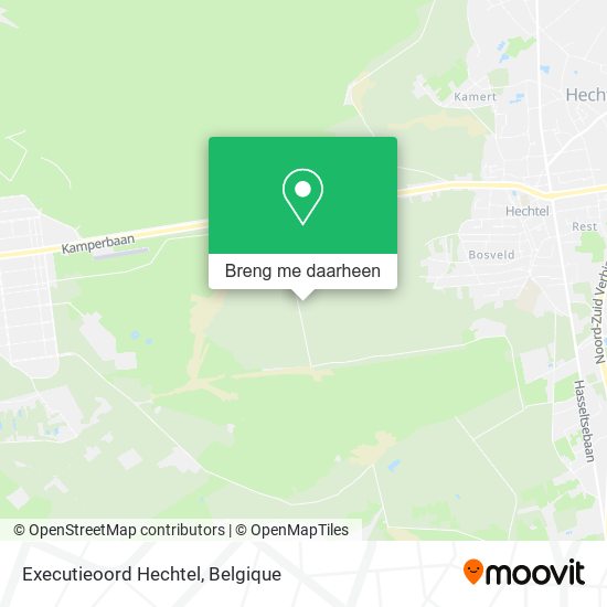Executieoord Hechtel kaart
