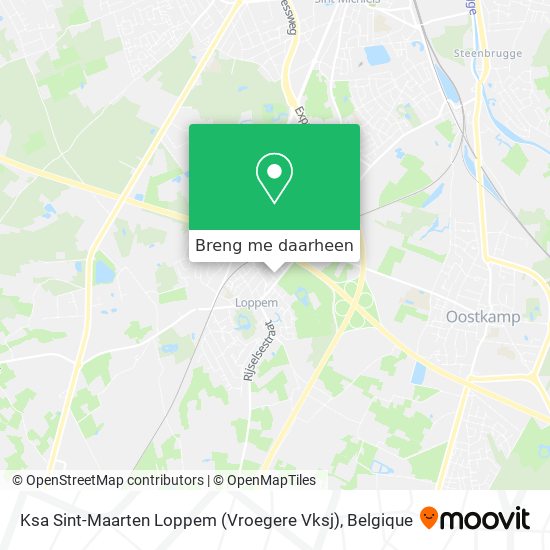 Ksa Sint-Maarten Loppem (Vroegere Vksj) kaart