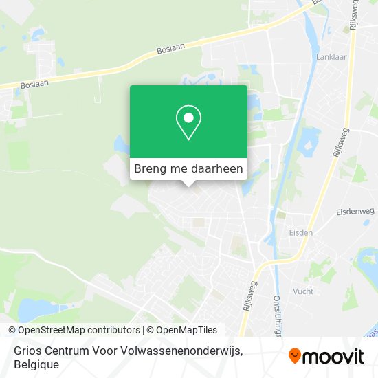 Grios Centrum Voor Volwassenenonderwijs kaart