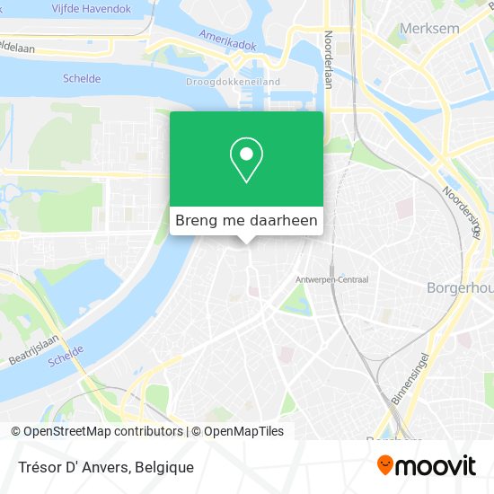 Trésor D' Anvers kaart