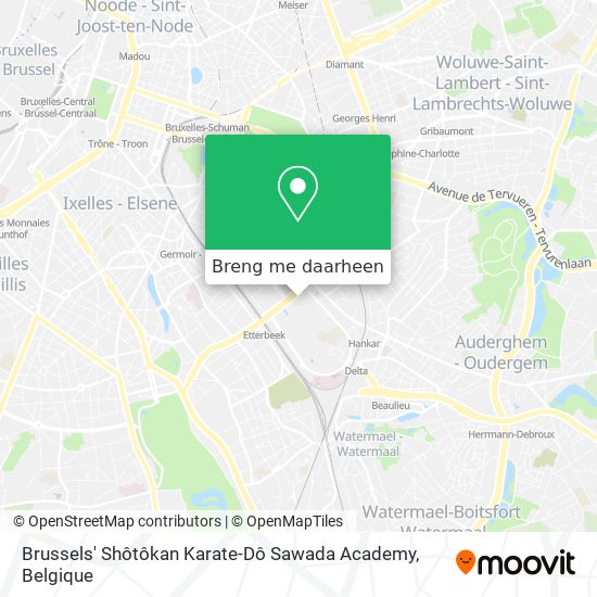 Brussels' Shôtôkan Karate-Dô Sawada Academy kaart