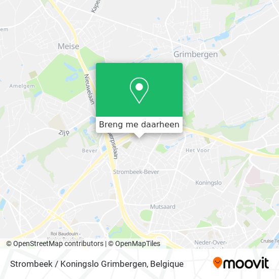 Strombeek / Koningslo Grimbergen kaart